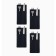 A set of envelopes for the devices Home Collection Blue-4 pcs, 22x10cm, 100%linen