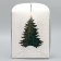 Folding box for a small cake "Christmas tree", 15 x 15 x 18 cm, new year