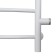 Water towel "Sanprise" Classic P6, 500x800 mm, side connector., White matte