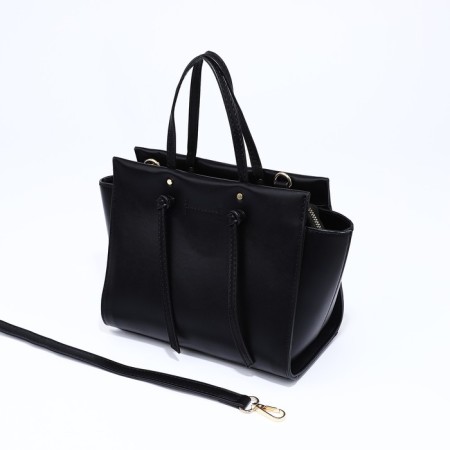 Bag Female Tout with zipper, black color-5