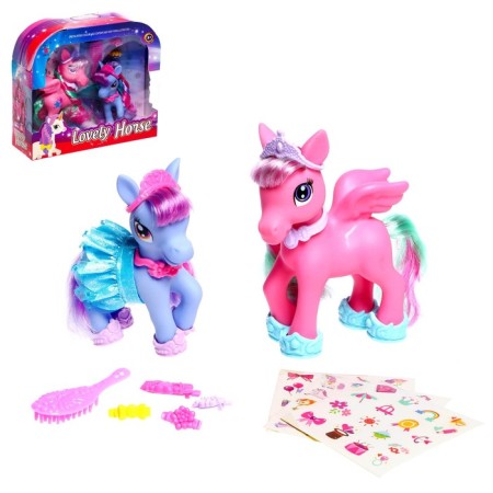 Set "Fairytale Pony" with stickers and accessories