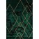Rectangular carpet Karmen Hali Omega, size 200x290 cm, color Green/Green
