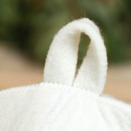 Set for baths and saunas 5V1 (bag, hat, mittens, rug, washcloth), "only best mothers", white-7