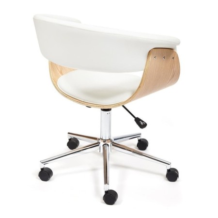 Vimta head chair natural, eco -leather white-2