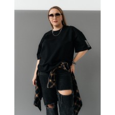Футболка женская Liberta, размер one size, цвет чёрный