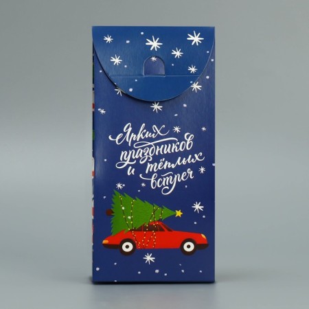 Folding box "Santa Claus", 9 x 19 x 6 cm, new year-4