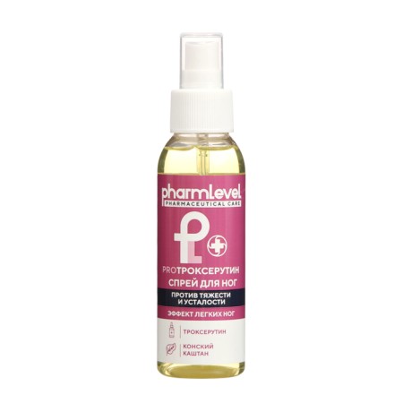 Foot Spray Pharmleve Protroxerutin from a sense of gravity and fatigue, 100 ml
