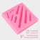 Mold Dolyana "Gils", silicone, 7.5 × 7.2 × 1.2 cm, pink color