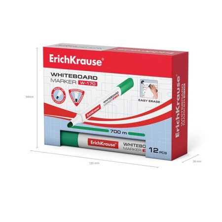 Erichkrause W-170, 2.0 mm boards, alcohol-based ink, green-3