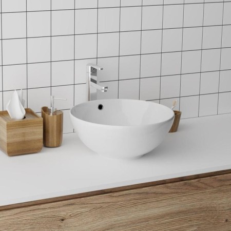Grossman GR-3014 sink, round, D = 420 mm, white-1
