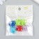 Busina for creativity plastic "Kitty with a bow, glossy mother -of -pearl" mix 1.8x1.9x1 cm