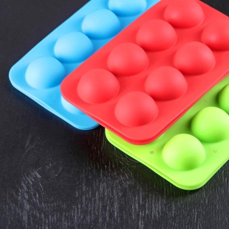 Form for the chups "Chupik", silicone 19.5 × 11.7 × 3.5 cm, 8 cells, 2 parts, with sticks, color mix-8