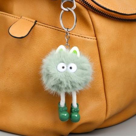 Fluffy on the ring "Conduct with ears, in boots" 5x5x9 cm