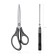 Scissors Erichkrause Megapolis Ergo, 20 cm, in blister, gray-black