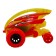 Friction Funky Toys machine "Shark", 4x4, graffiti print, red color