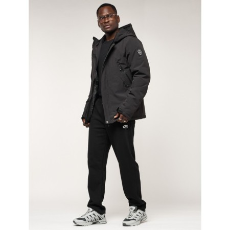 Male jacket, size 56, black color-18