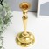 Summary Metal for 1 candle "Scandy" gold 24.5x10x10 cm