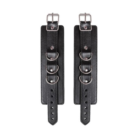 Handcuffs Anonymo #0103, PU Skin, Black-11