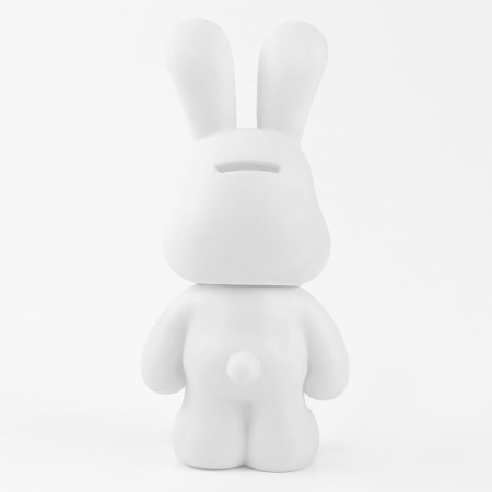 Diamond mosaic on a figure with a full filling "Bunny", pink-2