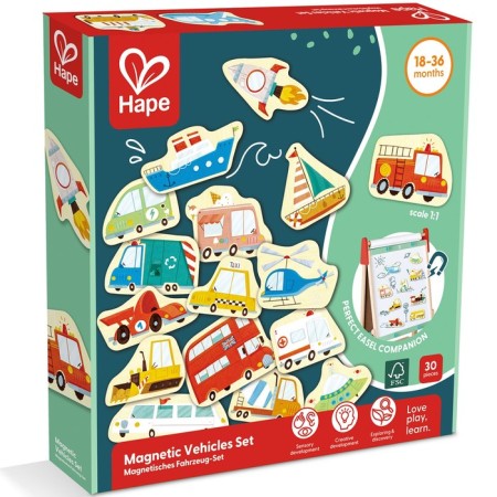 Set of magnetic figures Hape "Transport"-2