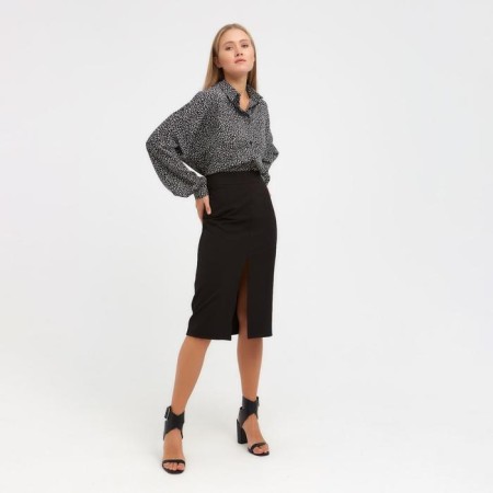 Women's skirt Minaku: classic color black, rr 46