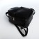 Women's backpack made of artificial leather with lightning, 1 pocket, black color