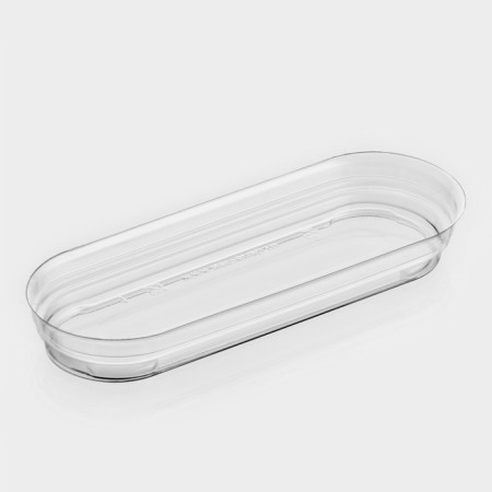 A plastic disposable lid for oval “lemoncello” cream, 12.5 × 4.5 × 1.5 cm-6