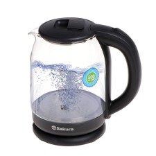 Electric kettle Sakura SA-2709SPBK, glass, 1.8 l, 1800 watts, black
