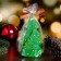 Decorative candle "spruce forest", 7.5 × 4.5 × 12 cm, green
