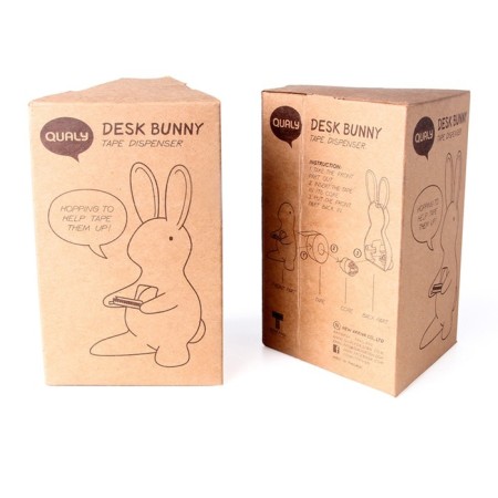 Диспенсер для скотча Qualy Bunny, цвет розовый-4