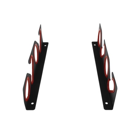 Holder for safe storage of fishing rods, wall-flowing, black-10