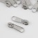 Galanterery Castle for Lightning "Spiral", No. 3, without a stopper, 10 pcs, Nickel color
