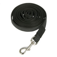 The leash is nylon bilateral, with a latex thread, 3 m x 2 cm, with a steel carbine, mix