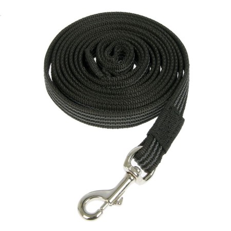 The leash is nylon bilateral, with a latex thread, 3 m x 2 cm, with a steel carbine, mix