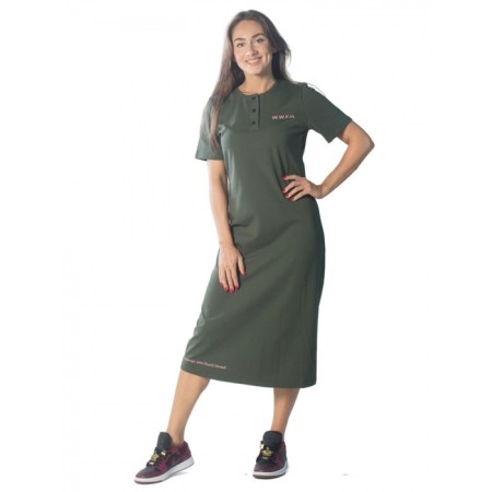 Women's dress W.W.F.H., Size 48, Khaki Color-3