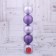 Set of balls plastic D-8 cm, 5 pcs "Magenta" purple