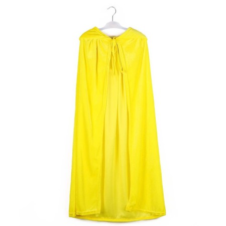 Carnival cloak for children, plush lemon, length 110 cm-1