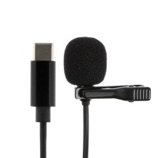 Microphone on the clothespin G-104, 20-15000 Hz, -34 dB, 2.2 kom, type-C, 1.5 m, black
