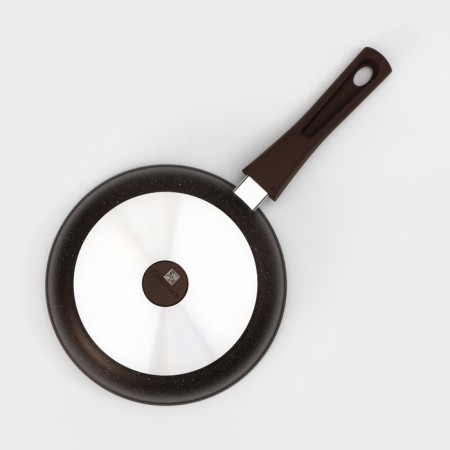 Pan, d = 22 cm, removable handle, anti -stick coating, color coffee marble-5