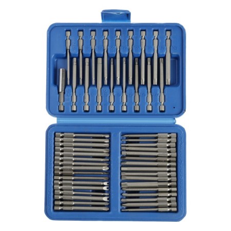 Набор бит ТУНДРА, сталь CrV, PH-PZ-SL-Torx-Hex-M-TW-TR, 75 мм, 50 шт.-1