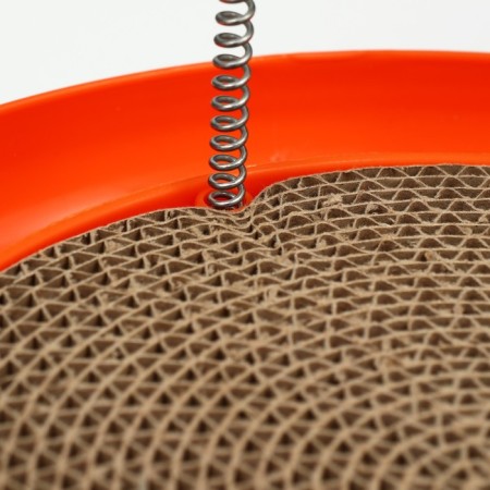 Gaming complex (corrugated rod, mouse on the spring and 2 balls), orange-4