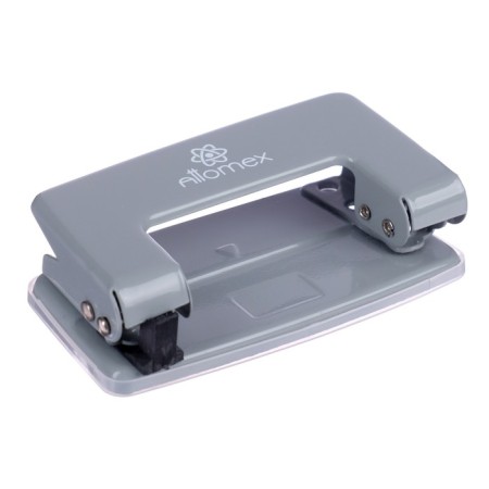 Metal hole punch 10 sheets, Attomex, Gray-1