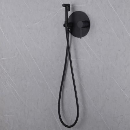 ABBER EMOTION AF8826B bidet, with hygienic shower, hose 150 cm, black-2