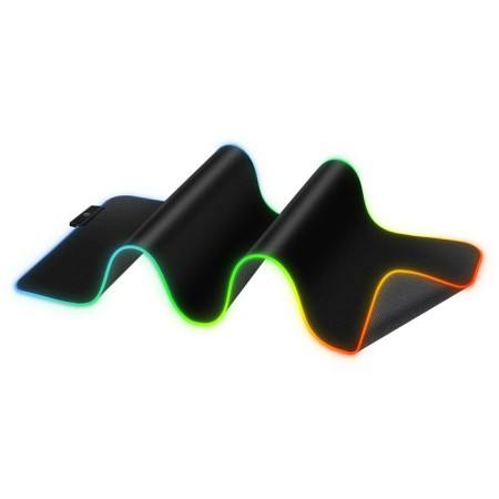 Mouse mat Defender Black XXL Hub Light, Game, 780x300x4 mm, backlight, black-1