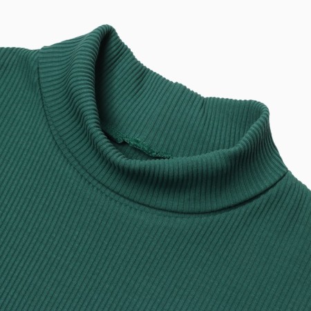 Female turtleneck, color dark green size 44 (s)-4