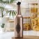 Glass bottle for sauce and oil "metallic", 700 ml, color mix