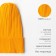 Women's hat minku "Truffel" color mustard, size 56-58
