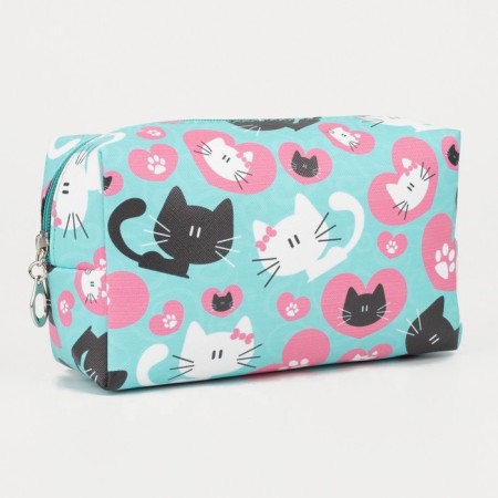 Cosmetic bag with lightning, blue color-1