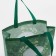 Household bag without fastening, green color