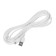 Hoco X20 cable, Lightning - USB, 2 A, 3 m, PVC braid, white
